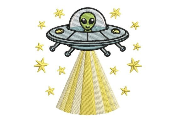 Cute Alien UFO Embroidery Review
