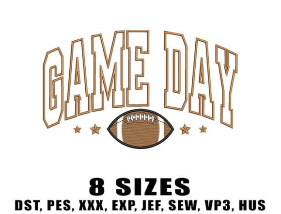 Game Day Style: Reviewing American Football Embroidery Designs