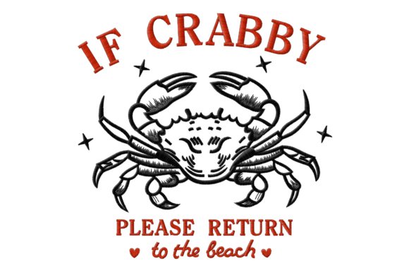 Review: Beach Crab Embroidery Design for Gifts
