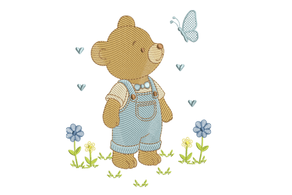 Review: Bear with Butterfly Embroidery Design