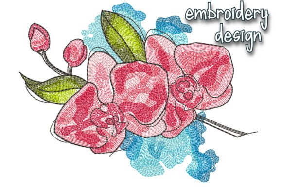 Review: Flower Orchid Embroidery Design for Gifts