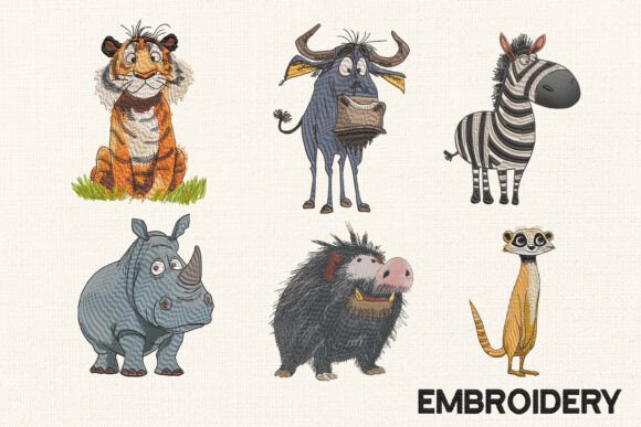Review: Funny Wild Animal Embroidery Designs