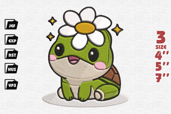 Review: Kawaii Baby Turtle Embroidery for Holiday Crafts