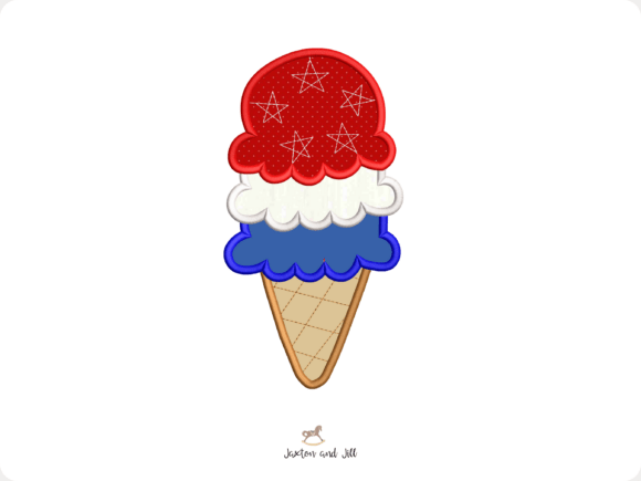 Review: Patriotic Ice Cream Cone Embroidery