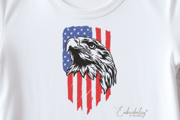 Review: USA Flag with Eagle Embroidery Design