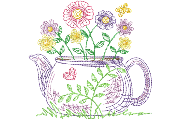 Review: Water Pitcher and Flowers Embroidery