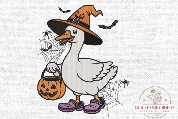 Review: Witch Goose Halloween Embroidery Design