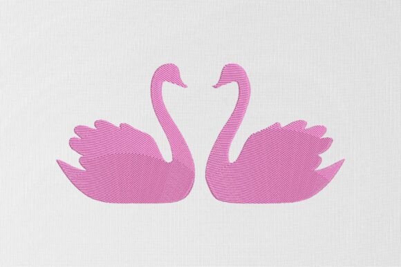 Reviewing Swans Love Embroidery Design for Etsy Shops