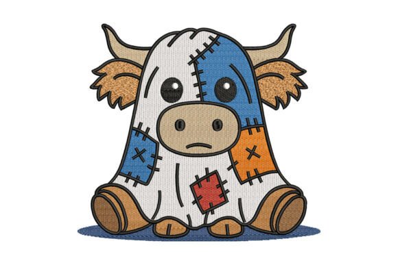 Reviewing the Cute Patchwork Cow Embroidery Design