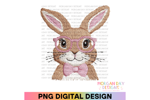 Reviewing the Faux Embroidery Easter Bunny Face PNG