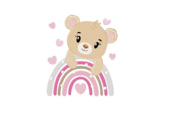 Reviewing the Rainbow Teddy Bear Embroidery Design