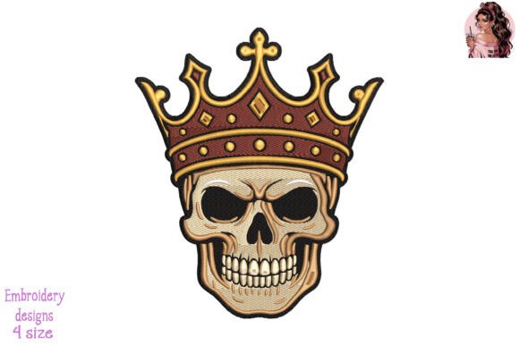 Skull King Embroidery: A Bold Holiday Statement